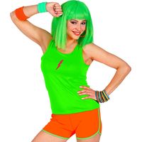 Shorts orange fluo années 80-90