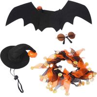 Halloween-Kostümset für Haustiere, geeignet für kleine und mittelgroße Hunde, Katzen und Kätzchen