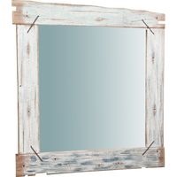 Miroir Mural à accrocher en bois massif L90XPR3,5XH90 cm