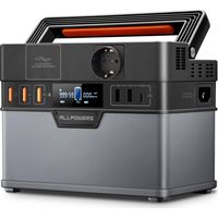 ALLPOWERS S300 PLUS 300 W tragbares Kraftwerk, 288 Wh Batterie-Backup mit 110 V AC reinen Sinus-Steckdosen, 8 W schnelles kabelloses Laden, Solargenerator für Camping, Reisen, Notfall