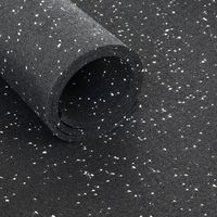 Sportboden Standard - Rolle von 12,5 m2 - Dicke 6 mm - Schwarz / Grau