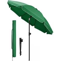 Vounot – Parasol de jardin inclinable 2M – Rotation 360° – Hauteur réglable – Protection UV 50+ – Ancrage spiralé pour sol instable