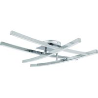 Plafonnier LED 48W chromé 4000K 59cm Austin IdeaLED