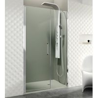 Open COMBI E, puerta abatible con cierre a fijo Medidas de fijo y puerta: Rango 73,6-77,6 cm Fijo 25 cm + Puerta 50 cm
