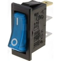 Einpoliger blauer OFF-ON-Wippschalter 10A/250Vac mit Beleuchtung
