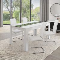 Lote de 4 sillas de comedor MIA blancas