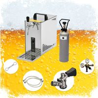 Ensemble complet Tireuse a biere - PYGMY 25 machine a biere, pompe a biere 1 ligne, 35 litres/h, professionnelle, Green Line, KEG: Type G
