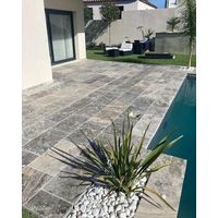 Carrelage Travertin 1er Choix - Silver - 40,6x61x1,2cm - Vieilli - (1 m²)