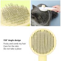 Brosse pour chat professionnelle ronde épaisse aiguille fonction de massage brosse de toilettage pour animaux de compagnie