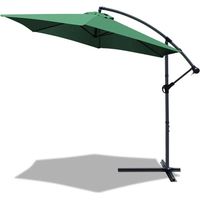 Ombrellone Decentrato Lato Da Giardino Protezione Solare Parasole ⌀300cm Verde 206426