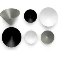 Buton CONIC 0538 ZAMAK - talla Blanc mat / Ø 29,4 / H 22