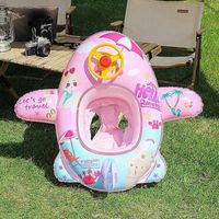 Infant swimming seat for babies, inflatable circle, swimming ring for pool, baby water seat with parasol, summer beach party toys Wiuos