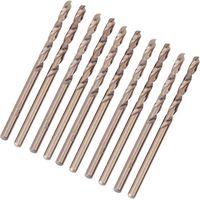 Set mit 10 M35 HSS-Kobalt-Spiralbohrern für Bohrmaschinen, 4,4 mm