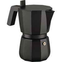 Cafetera de Aluminio Fundido Alessi Moka DC06/6 B 6 Tazas Negra
