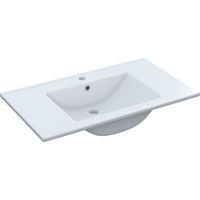 Lavandino da incasso in ceramica bianca per mobile bagno