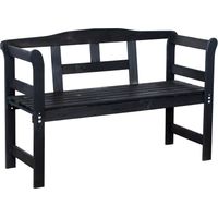 SenS-Line Friesen Banc de jardin - Bois - Noir