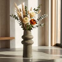 Vaso, Colore Struttura Nero Diametro 5.5 cm, Marrone - Gahare