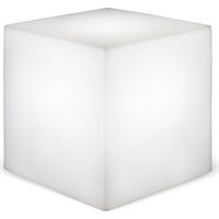 CUBY 40 cm Dekorativer Leuchtwürfel, sehr widerstandsfähig. Kabel mit warmweißem LED-Licht. Hergestellt in Spanien.