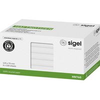 Sigel Note adhésive HN760 125 mm x 75 mm blanc 600 feuille(s)