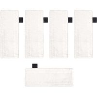 Lot de 5 tampons en microfibre compatibles avec les nettoyeurs vapeur Karcher EasyFix SC2 SC3 SC4 SC5, tampons de rechange pour balai vapeur, accessoires de nettoyage