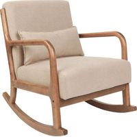 Rocking Chair SKOVDE Fabric Beige