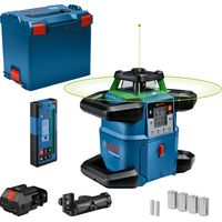 Bosch Professional – Laser rotatif GRL 650 CHVG – Laser vert haute visibilité – Portée jusqu'à 650m – Protection IP68 – Autonomie jusqu'à 50h