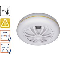 Funkvernetzbarer Hitzemelder, Wärmemelder optimal für Küche, Connects System