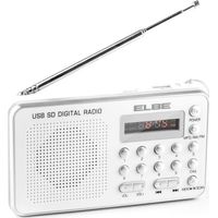 Radio Digital con Altavoz Personal ELBE RF49 AM, FM Blanco