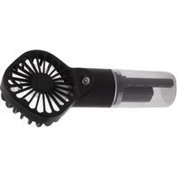 Ventilateur brumisateur portable, rechargeable par USB, brumisateur d'eau à 4 vitesses, noir.