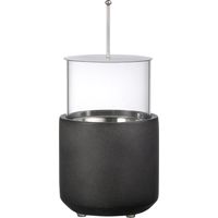Foyer bioéthanol Sobremesa 0,4L 2,5h intérieur extérieur gris foncé 12x12x19cm