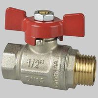 VALVOLA A SFERA M/F A PASSAGGIO TOTALE C/FARFALLA IN ALLUMINIO 3/8 PN 50 ICMA