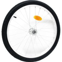 Fudajo – Roue de secours pour remorque vélo chien – Taille ETRTO 47-406 / EN 20 x 1,75 pouce – Valve Schrader – Montage rapide et sûr