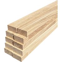 Lot de 10 tasseaux en chêne massif – Longueur 250 cm, largeur 2 cm, épaisseur 4 cm – Finition chanfreinée pour habillage mural