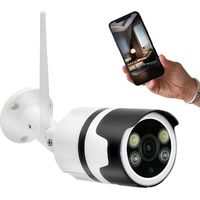 Cámara de seguridad 4K Wi-Fi, detección de movimiento y control remoto.