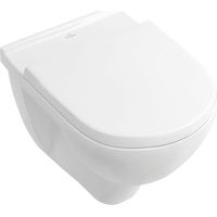 Villeroy & Boch O.Novo Wand-WC ohne Spülrand + Softclose-Sitz, weiß (5660HR01)