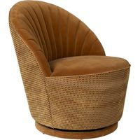 Fauteuil 67x76x78 cm en tissu camel - MADISON