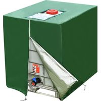 Wassertankabdeckung, 1000-Liter-IBC-Tankplane, grüne 420D-Plane, IBC-Tankabdeckung, UV-beständige, staubdichte Behälterabdeckung, Schutzplane für IBC-Tank