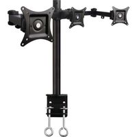 Supporto da scrivania ART L 03A nero per 3 monitor