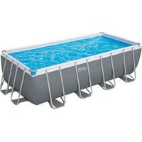 Bestway Piscine hors sol tubulaire rectangulaire Bestway Steel Pro Max 488 x 244 x 122 cm gris