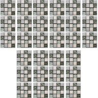 30 PCS Peel and Stick Self Adhesive Bathroom Wall Tiles 15x15cm Peel and Stick Self Adhesive Bathroom Wall Tiles 3D Self Adhesive Tiles for Bathroom Kitchen Wall Tile Edges