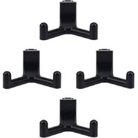 4 crochets à outils compatibles avec Lifetime Shed, organiseur de garage en plastique ABS, crochet pour outils de jardin, accessoires pour abri de jardin (noir)