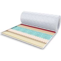 Topper 100x200 cm Matratzenauflage mit HR-Schaum Höhe 6 cm Latex Schoner H2 H4