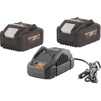 Procraft Starter Pack 20 V 20/2,4 A Cargador + 2x 20/8 Batería 8,0 Ah
