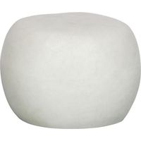 Table basse en fibre d'argile ø50cm - Blanc - PEBBLE