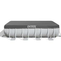 Intex – Bâche de piscine tubulaire rectangulaire 5,49 x 2,74 m – PVC résistant 170 g/m² – Anti-UV – Corde de serrage et crochets inclus