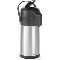 Thermos in acciaio inox con pompa per bevande calde, capacità 3L - Hendi 445877