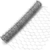 Rete Metallica Zincata A Maglia Esagonale 16mm 1x10mt Recinzione Protezione Grn61 04318