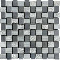 Mosaïque Pierre - Gris - 27.5 x 27.5 cm - Carrés