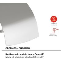 GEDY TN251300000 TONALE Portarrollo Cromo - ref: TN251300100