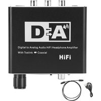 Convertisseur numérique à analogique Audio RCA 3,5 mm Jack Coaxial câble optique décodeur adaptateur